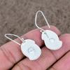 Howlite Jasper Gemstone Handmade 925 Sterling Silver Jewelry Earring 1.54" KKG-647