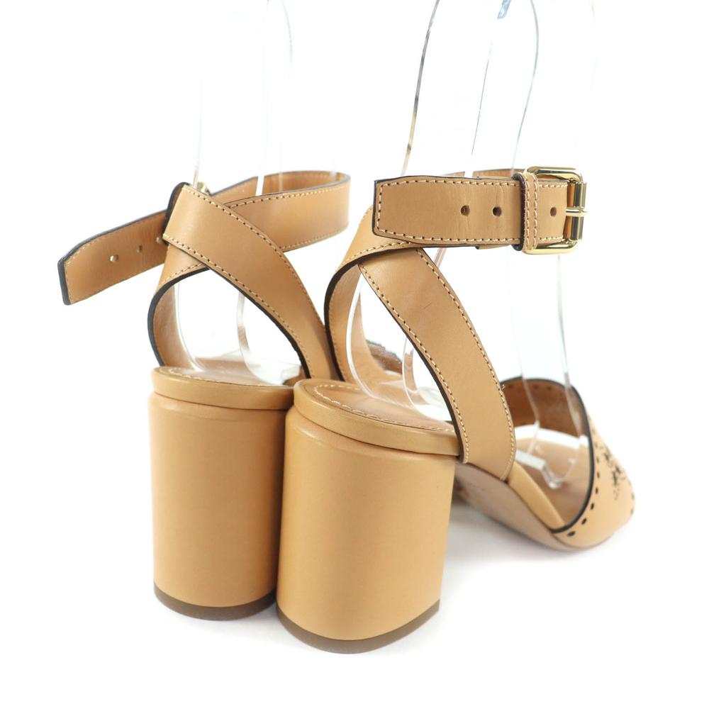 Pristine LOUIS VUITTON Sandals horizon line beige leather Women 36 Used