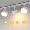 TuyuBEE Stepless Dimming and Color Temperature Adjustable Track Light Spotlight with Remote Control, Diffuse Light, Integrated LED Lighting, 15W (Equi