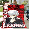 Tokyo Ghoul Japan Anime Cartoon Soft Plush Blanket,Flannel Blanket Throw Blanket for Living Room Bedroom Bed Sofa Picnic Cover