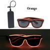 LED Sunglasses Masquerade Concert Club Rave Accessories Glowing Cyberpunk Men Women LED Pink Glasses Party Eyewear