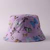Digital printing small edge bucket hat spring and summer double-sided can wear outdoor sunshade basin hat spot