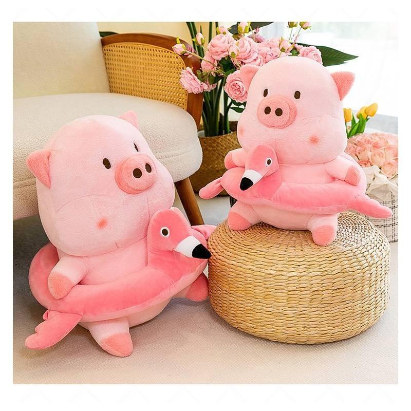 Adorable Cream Pig Plush Toy Soft Animal Doll For Kids And Decorative Pillow 35cm To 60cm Sizes
