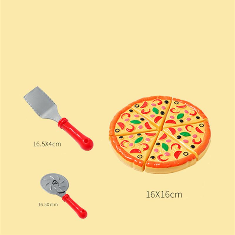 

Kids Pizza Cutting Plaything Simulation Plastic Pizza Dinette Child Plaything Kitchen Pretend Play Food Cooking Kitchen Toys For Girls Kids