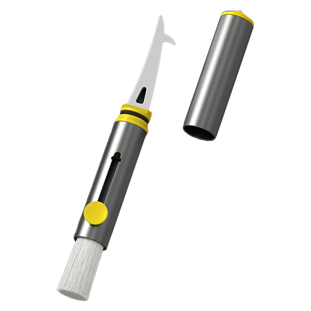 

Автомобильная щетка для пыли Внутренняя щетка для детализации автомобиля Очиститель шин и стеклобой Многофункциональная 3-в-1 серый