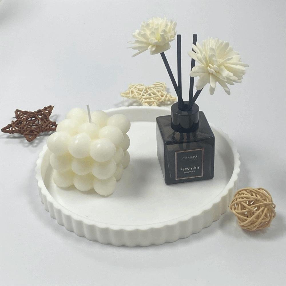 Creative Design Silicone Decorative Plate Striped Necklaces Display Props  Trinket