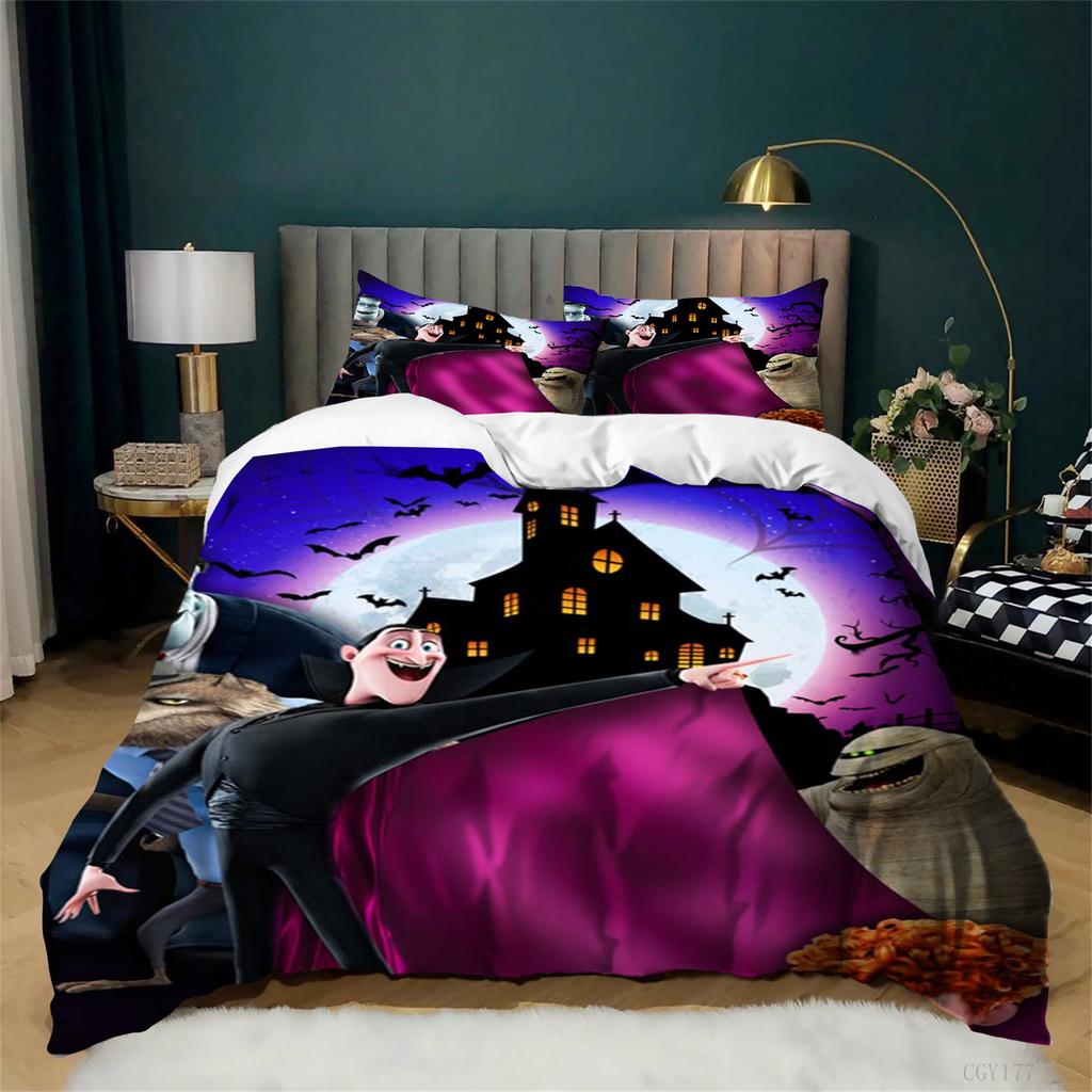 Bedding Hotel Transylva-Nia Group Duvet Cover Set 3Pcs Lightweight Soft Duvet Cover With Zipper Comforter Quilt Cover