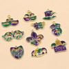 15 Style DIY Alloy Jewelry KC Gold Enamel Masquerade Carnival Pendant Charms