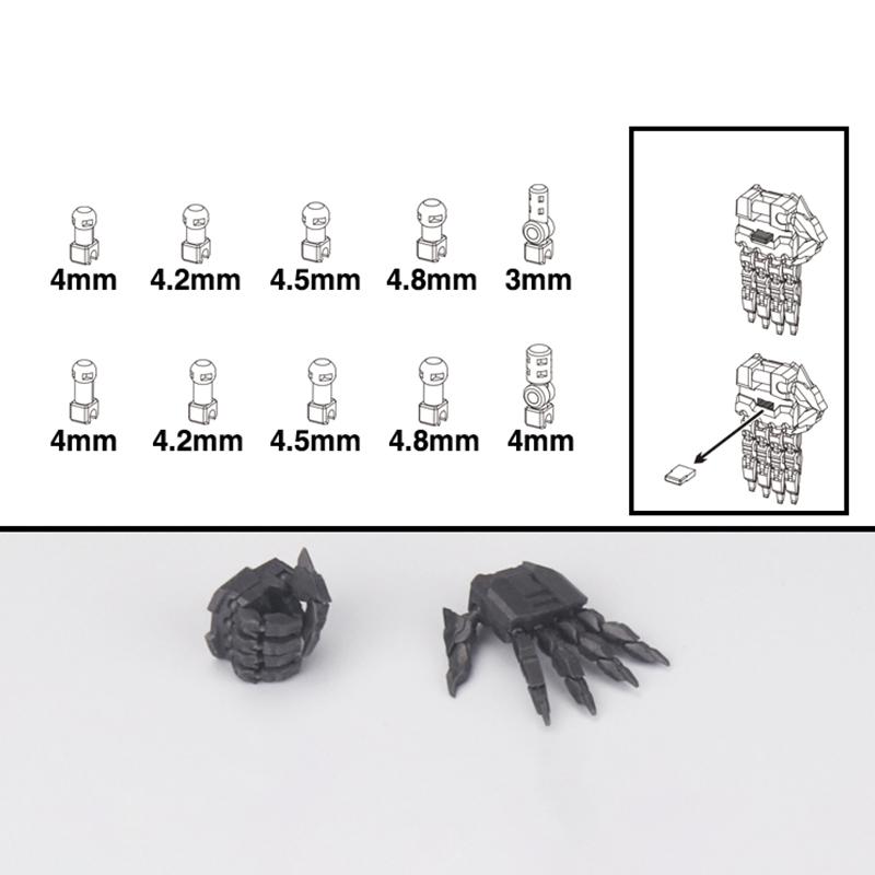 1 Pair Action Figures Building Claw Diy Accessories Movable Hand Set 3.0 Mg 1/100 1/144 Astray Red Frame Sazabi Ver.Ka Model