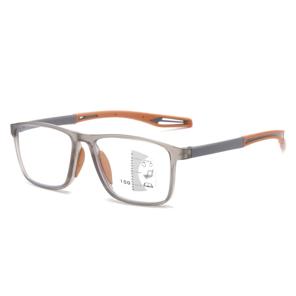 Fashion Anti-Blue Reading Glasses Men'S High Definition Reading Glasses Sports Reading Glasses Multi-Focus Far And Near Dual-Use