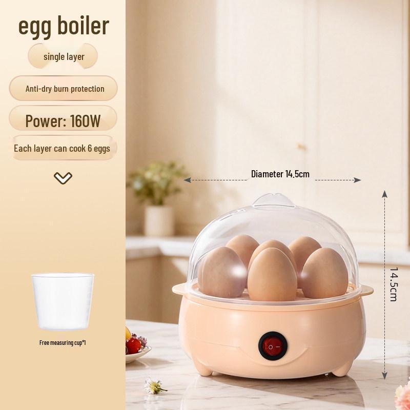 

Multi-Functional Mini Egg Boiler and Steamer: Anti-Dry Burning, Perfect for Hot Spring Eggs, Custards, and Quick Breakfasts Default