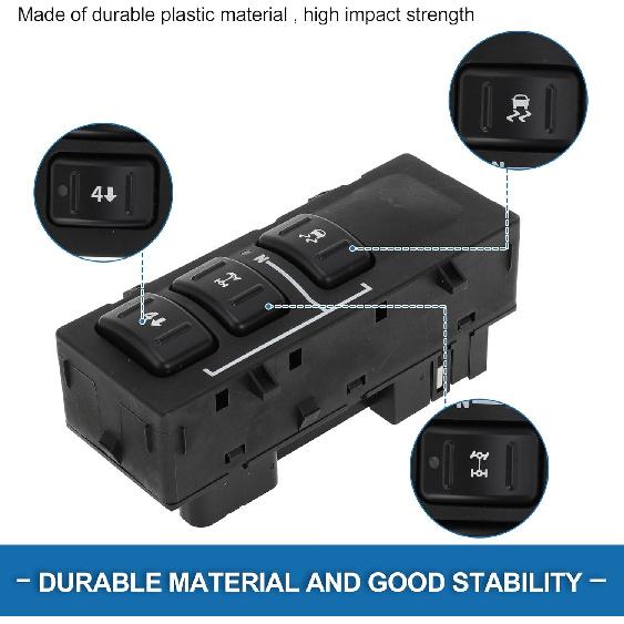 4WD Transfer Case Wheel Drive Selector Switch Wheel Drive Switch for Cadillac Escalade ESV Escalade EXT