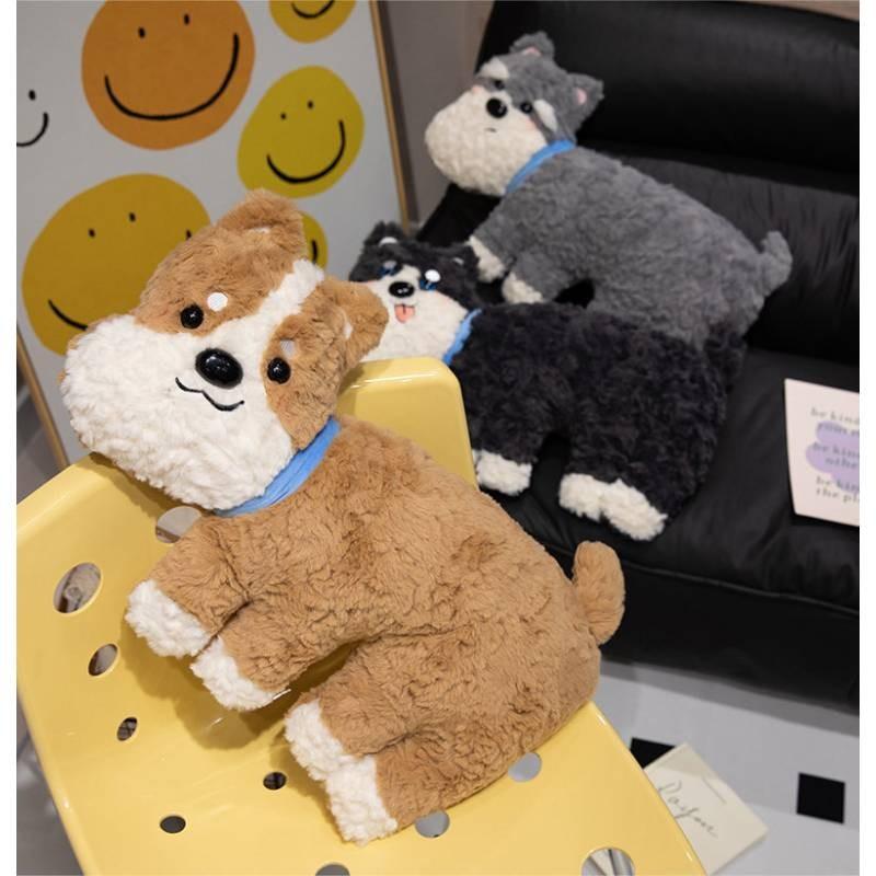 Dog Toy Plush Back Cushion Stuffed Dolls Bedroom Decorations Pillow Gift 50cm