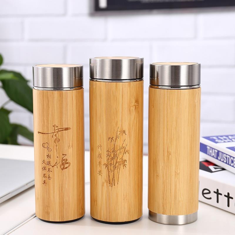 15oz Bamboo Tumbler Coffee Travel Tumbler ,coffee Mug Wooden Mug Bamboo Travel Insulated Coffee Mug