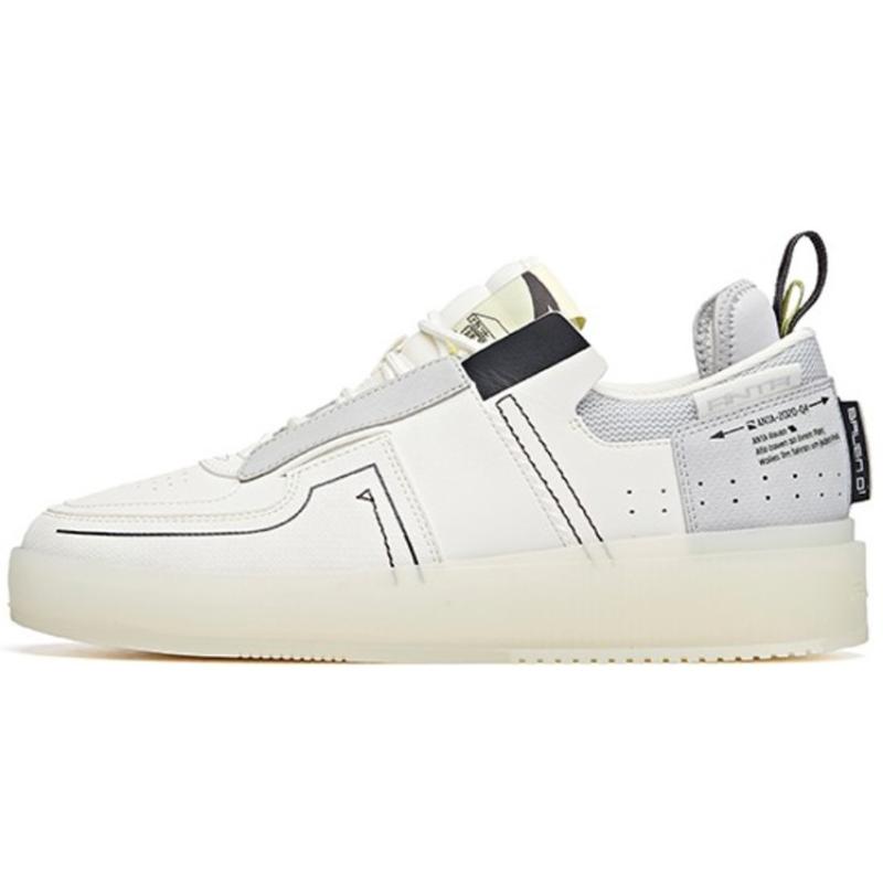 Anta Коллекция Life Прочные Дышащие Низкие Скейт-Кеды Мужские Серые Белые Кроссовки 44.5