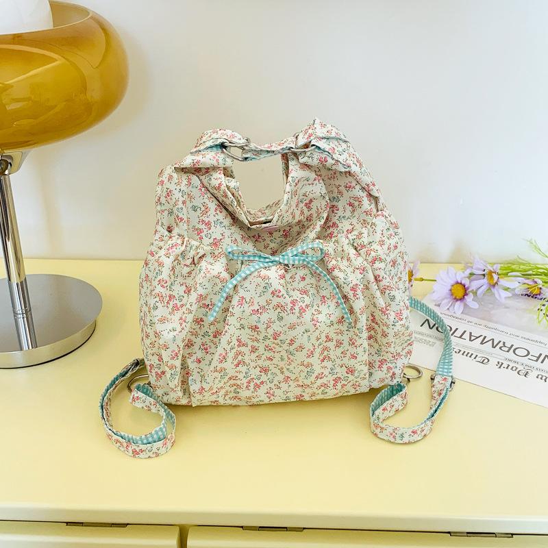 

Цветочный рюкзак весна и лето новый милый и свежий рюкзак большая вместимость сумка на плечо многофункциональная легкая сумка