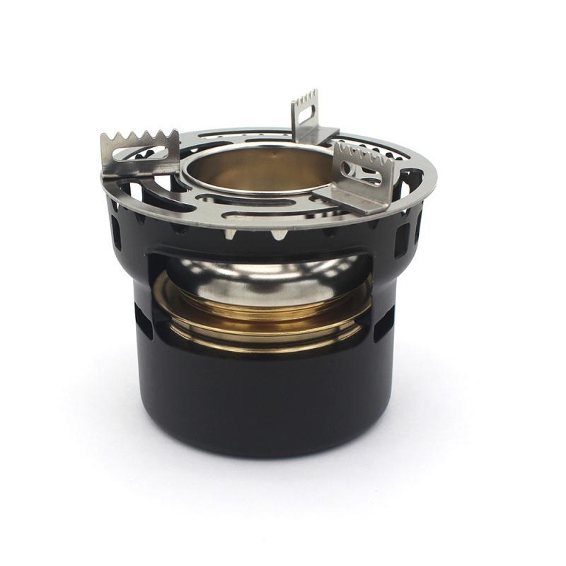 Outdoor Alcohol Stove Portable Mini Barbecue Stainless Steel High Temperature Alcohol Stove Accessories Camp Cooking Supplies