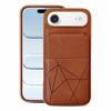 Multifunctional Vertical Flip Card Wallet Holder Vegan Leather Back Phone Case