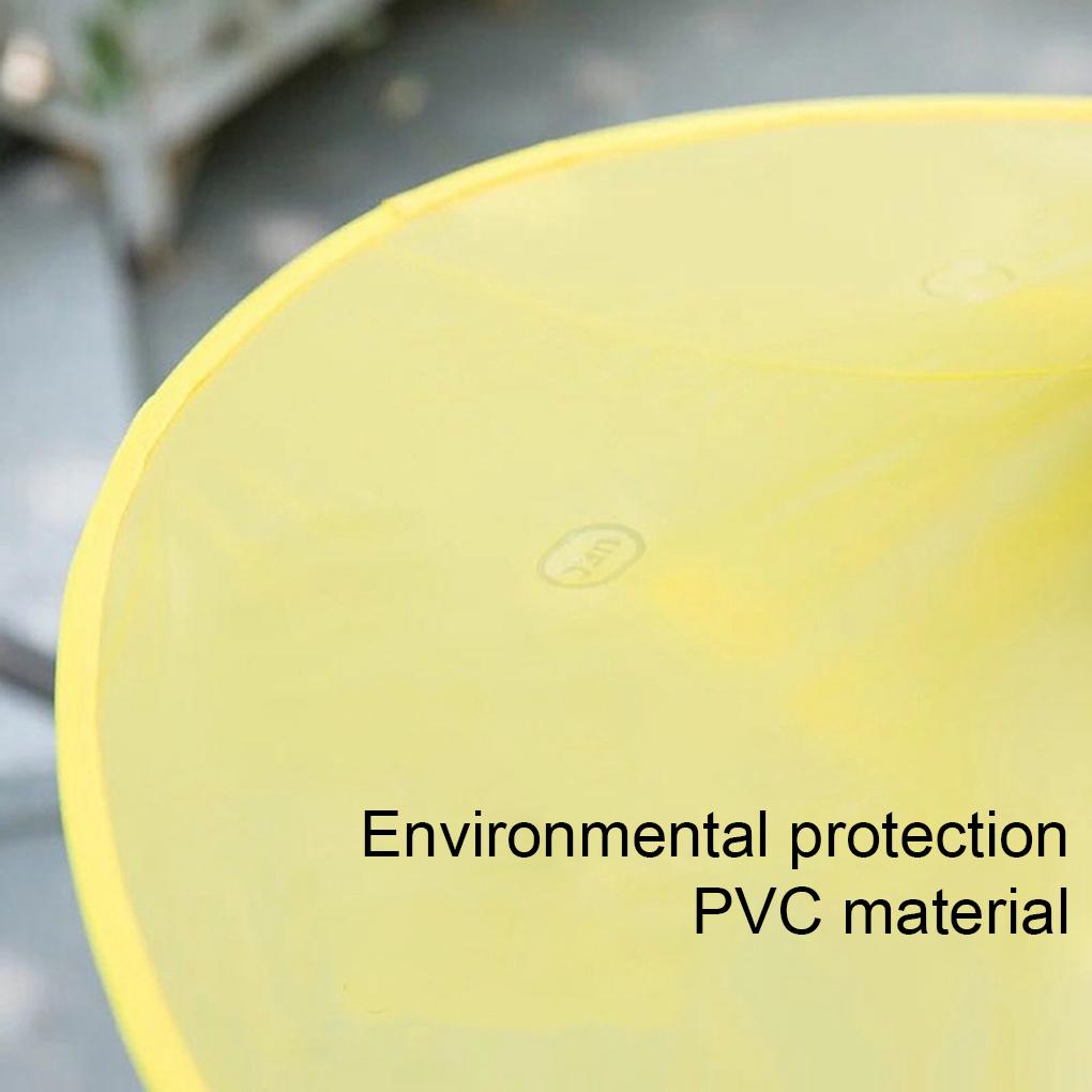 Cute Baby Foldable Cartoon Duck Rainwear Waterproof Kids Reflective Ring Rain Coat Cover Reusable Poncho Raincoats