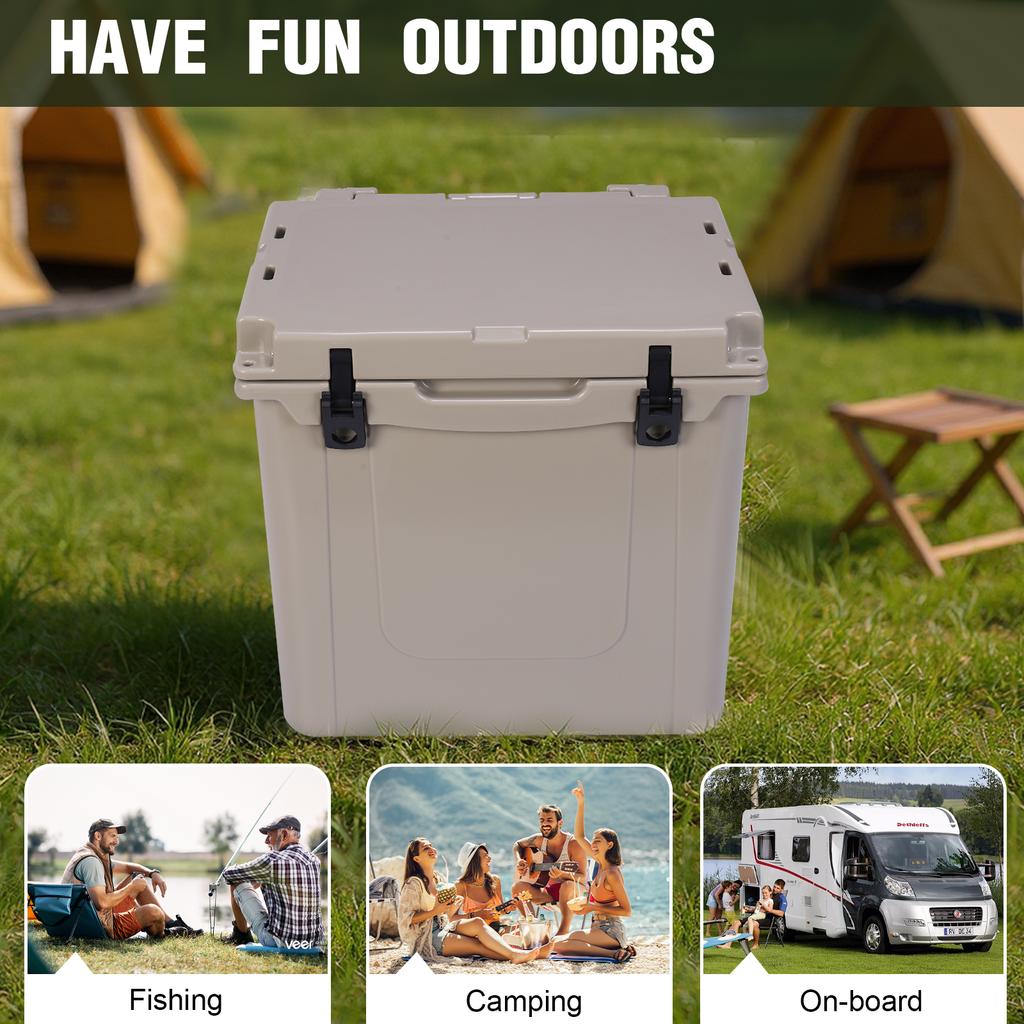 5L Camping Cooler Box Multipurpose Insulated Ice Chest Portable Ice Bucket Camp Large Fresh-Keeping Box Bucket Refrigerator