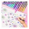 DUULEMANG 60 Colors Glitter Gel Pens Set, Water-Based Gel Pens for Coloring Books, DIY Crafts, Journals, Kids Sketching, Doodling