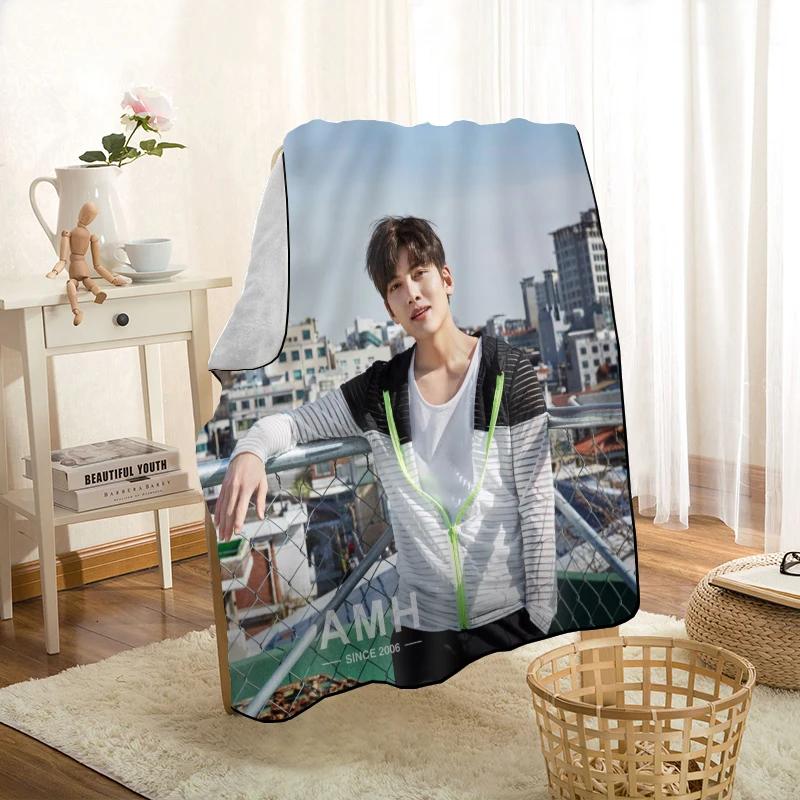 Neuer Artikel Ji Chang Wook Decken Druck Weiche Decke Überwurf für Zuhause/Sofa/Bettwäsche Tragbare Erwachsenen Reise Abdeckdecke