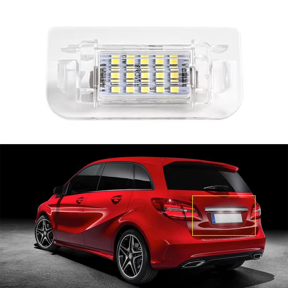 For Mercedes Benz B-Class W242 W246 2011-2019 A2468201566 1/2PCS 15SMD Car LED License Number Plate Light Canbus Error Free License Plate Lights 2
