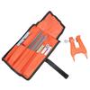 14Pieces Functional Chainsaw Sharpener Set Including Multiple File Sizes for Universal Chain Compatibility