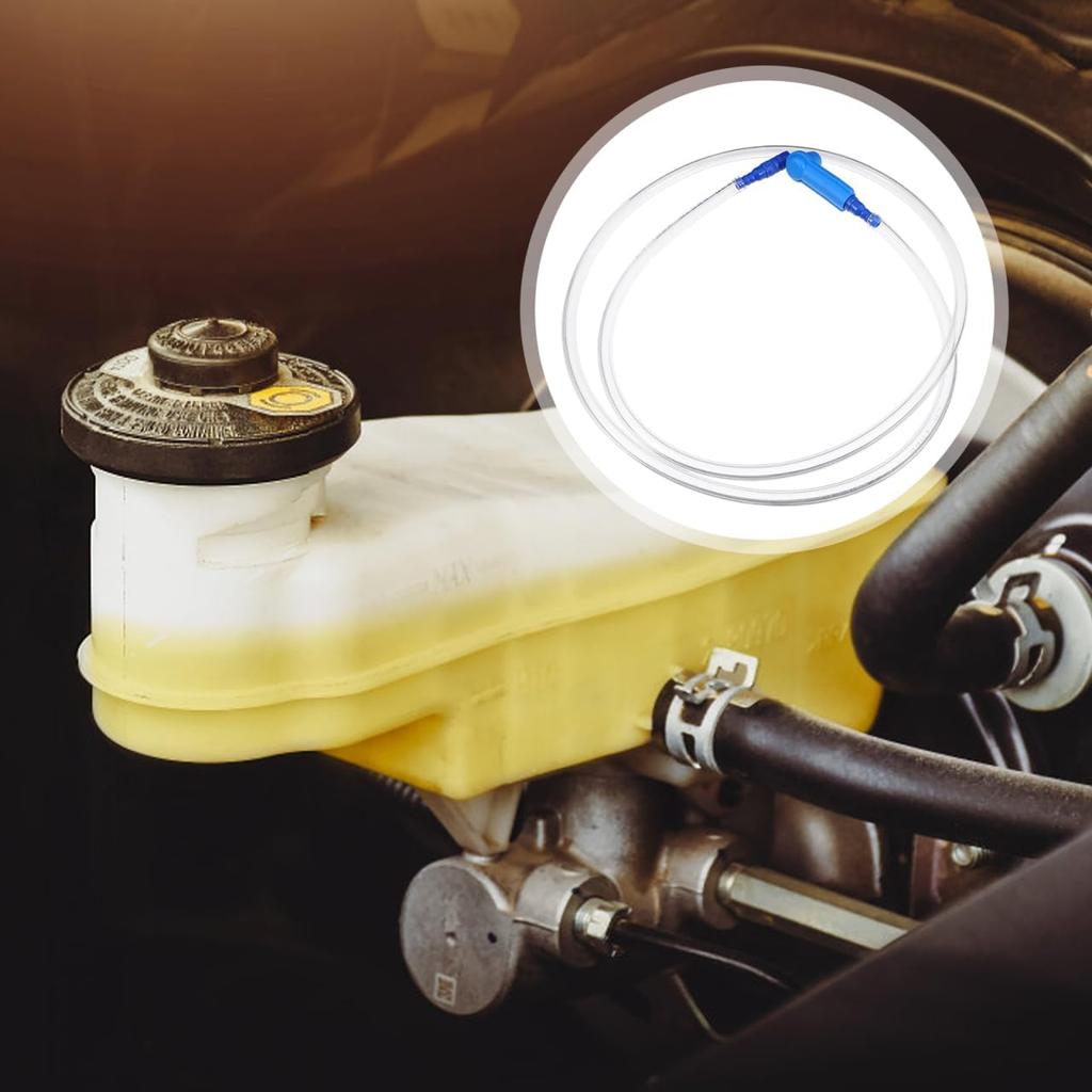 4.1Ft Brake Bleed Hose Kit with Valve for One-Person Brake Fluid Replacement and Automotive Bleeder Tool