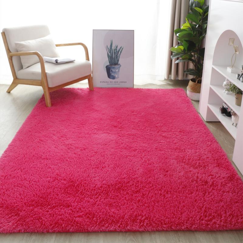 Winter Modern Silk Wool Thickened Warm Carpet Living Room Coffee Table Sofa Bedside Carpet Bedroom Carpet Floor Mat