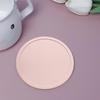2Pcs 10CM Silicone Coaster Heat-resistant Non-slip Raised Edge Spill-proof Countertop Round Drink Coffee Tea Cup Holder Kitchen Supplies