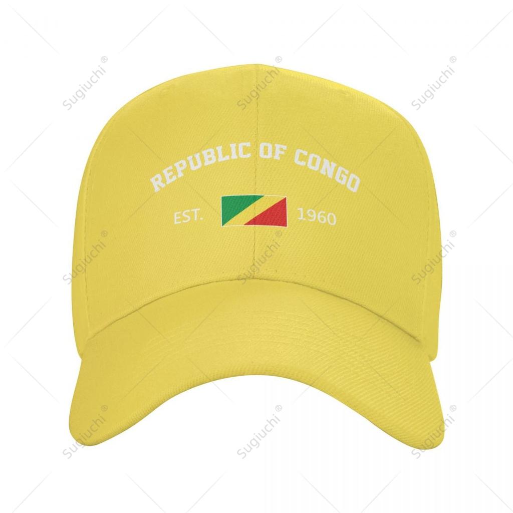 Unisex Baseball Cap Republic Of Congo EST Independence Day Wild Sun Shade Peaked Adjustable Outdoor Caps for Unisex Women