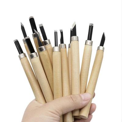 Professionelles Holzschnitzmesser Stecheisen Handwerkzeug Set für grundlegende detaillierte Schnitzarbeiten Holzbearbeiter Hohlbeitel