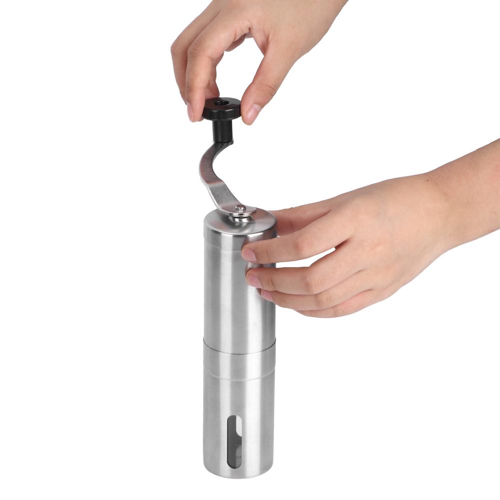Portable Stainless Steel Manual Coffee Grinder Hand Crank Mill Grinding Machine Kitchen Tool