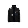 Multi-Pattern Printed Regular Fit Plush Zip Jacket Men Jacket Black 2EAGNM3JK5012XXPQ