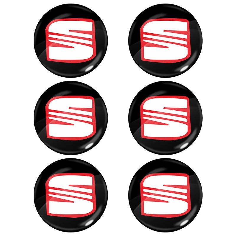 2/4/6 Stück Auto Türschloss Schlüsselloch Aufkleber Emblem Auto Schutzaufkleber für SEAT MK3 Leon 5F Ibiza 5 6 MII Altea Toledo 3 Cordoba Alhambra