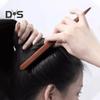 1/2Pcs Boar Bristle Teasing Hair Brush Wooden Long Handle Curl Fluffy Hair Rat Tail Comb Women Thin Thick Hair Styling Detangling Comb