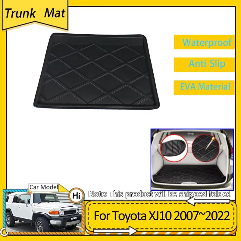 Car Trunk Mat For Toyota FJ Cruiser XJ10 2007~ Accessories Cargo Boot Pad Protective EVA Waterproof Carpet Liner Carg Cover