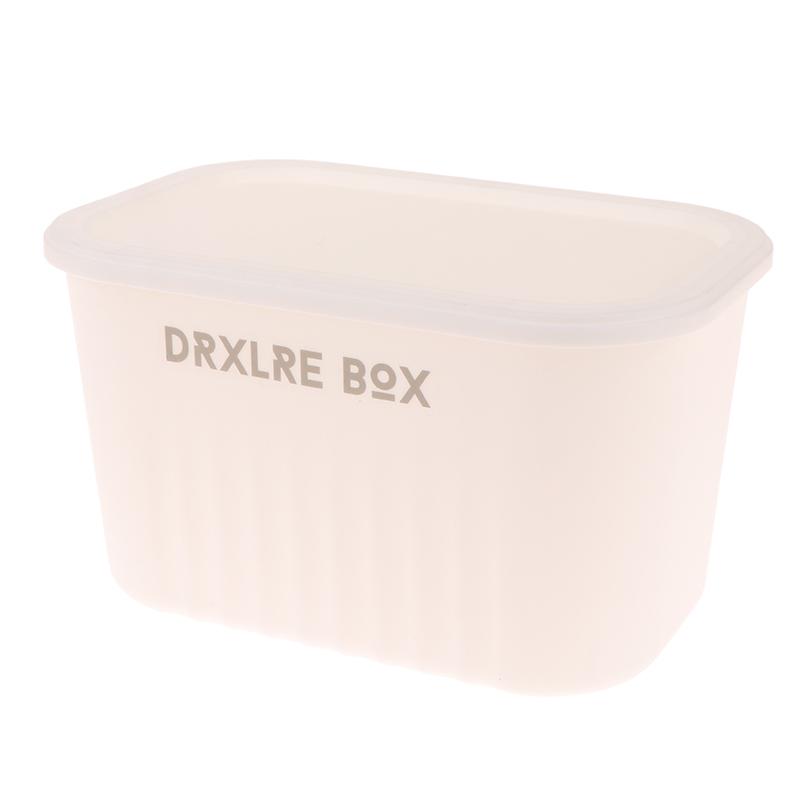 Главная Разное Ящик для хранения игрушек с крышкой Пластиковый шкаф для одежды Органайзеры для стола Контейнеры для хранения на кухне Корзины белый