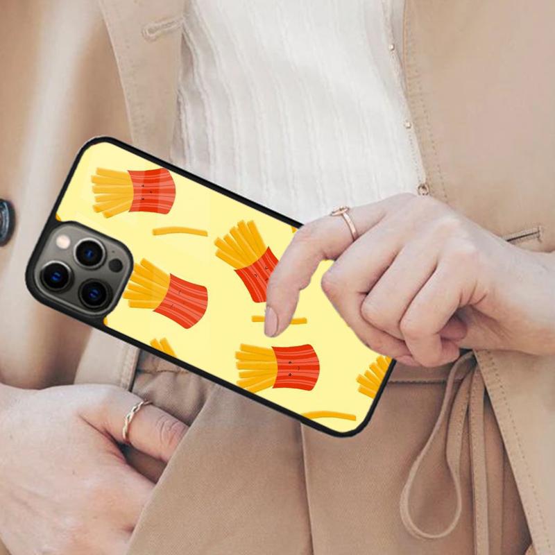 Pommes Burger Pizza Magnetische Handyhülle Für APPLE iPhone 17 Air 16 14 13 12 Pro Max 15 Plus Laden Mit MagSafe Hülle