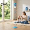Portable Bubble Wand Street Lamp Machine with Music & LED Lights Automatic Blower for Kids Handheld Adjustable Height 21-47" Detachable Wand