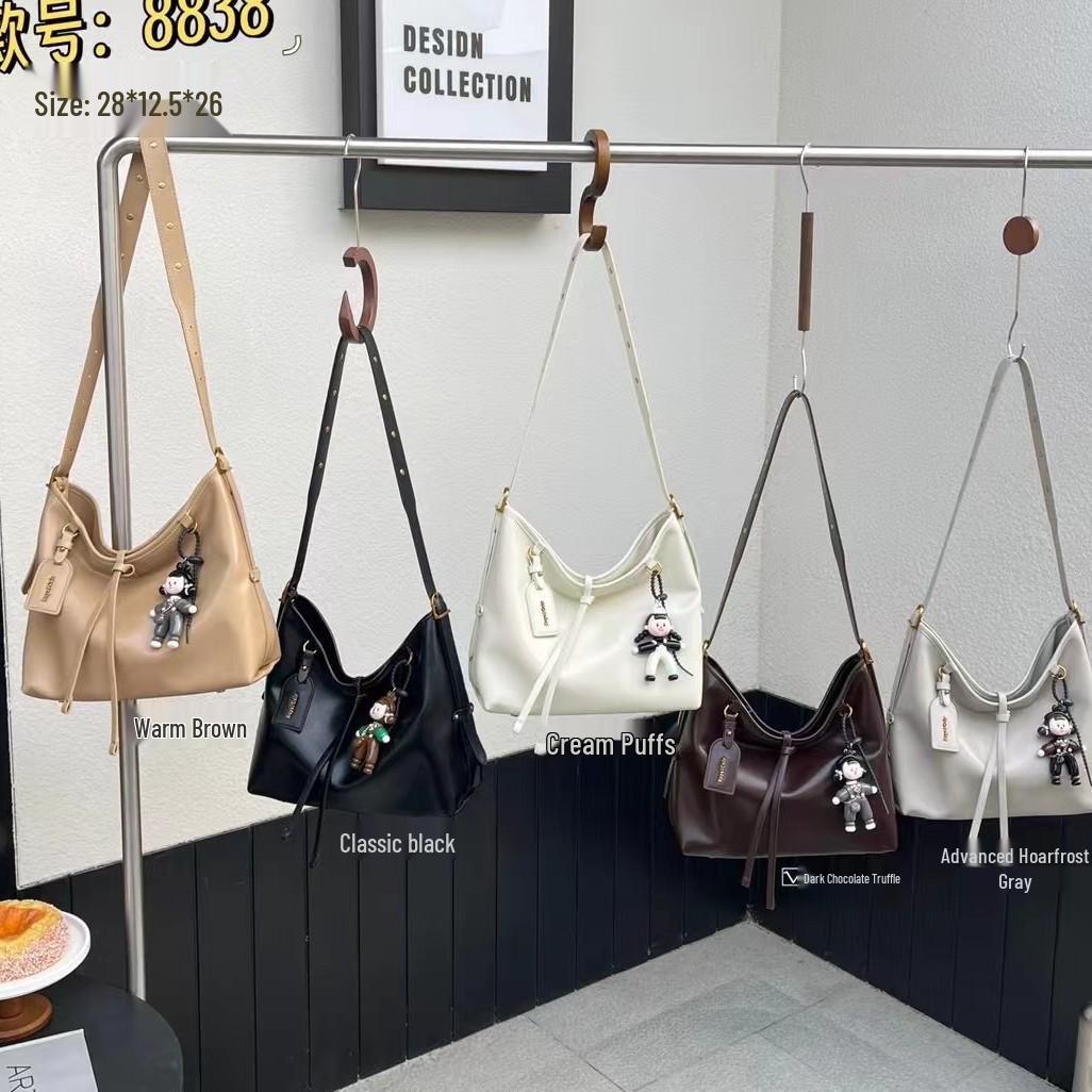 

Luxury Large-Capacity Women s Casual Tote Bag, 2025 Korean Style Fashion Versatile Shoulder Crossbody Mother-Child Bag
