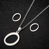 English Letter Necklace & Earring Set: Fashionable Jewelry for Women