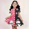 Sanrio Hello Kitty And Friends 2026 Summer For 3-14 Years Children Girl Breathable Imitation Cotton Short Sleeves Dress