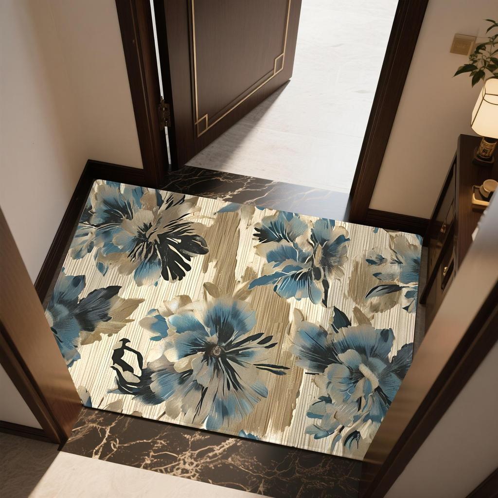 Chinese Retro Entrance Door Mat Dirt Resistant and Easy To Maintain Entrance Mat Anti Slip Carpet