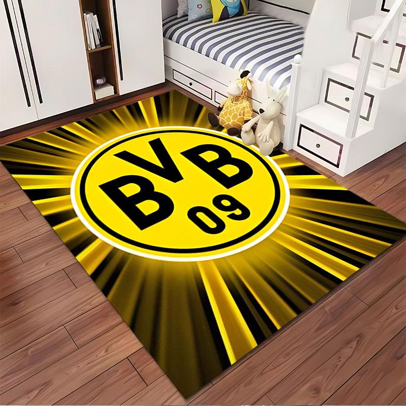 Bright Yellow BVB Logo Design suitable as a non-slip mat for the living room or bedroom sofa