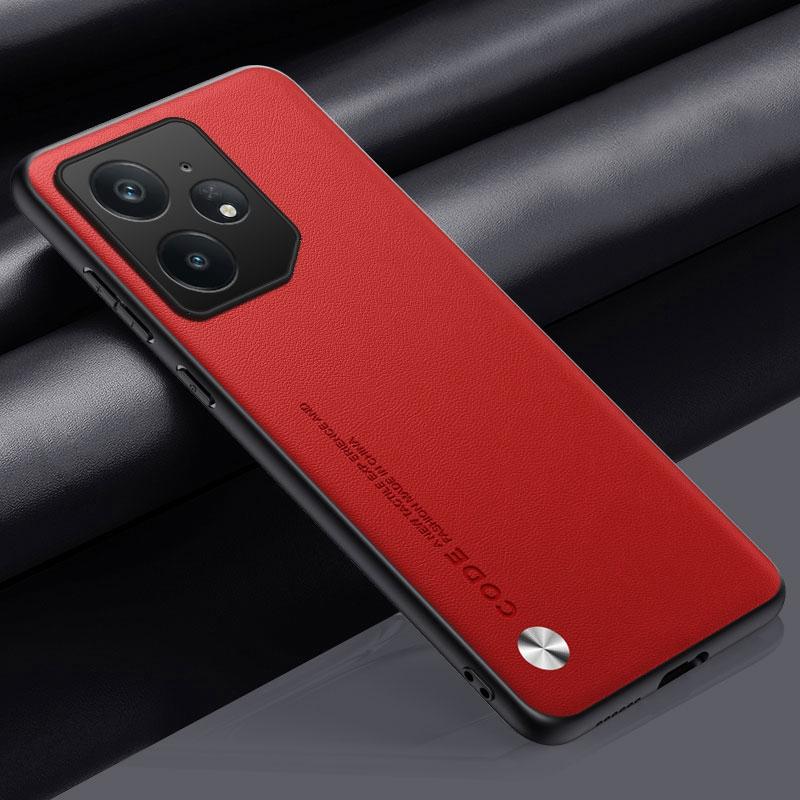 Luxury PU Leather Case For Realme Neo 7 Back Cover Matte Silicone Shockproof Full Protection Phone Case For Realme Neo7 5G Coque
