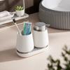 Ceramic Matte Black Big Easy Foaming Pump Soap Dispenser Modern Bathroom Accessory Set