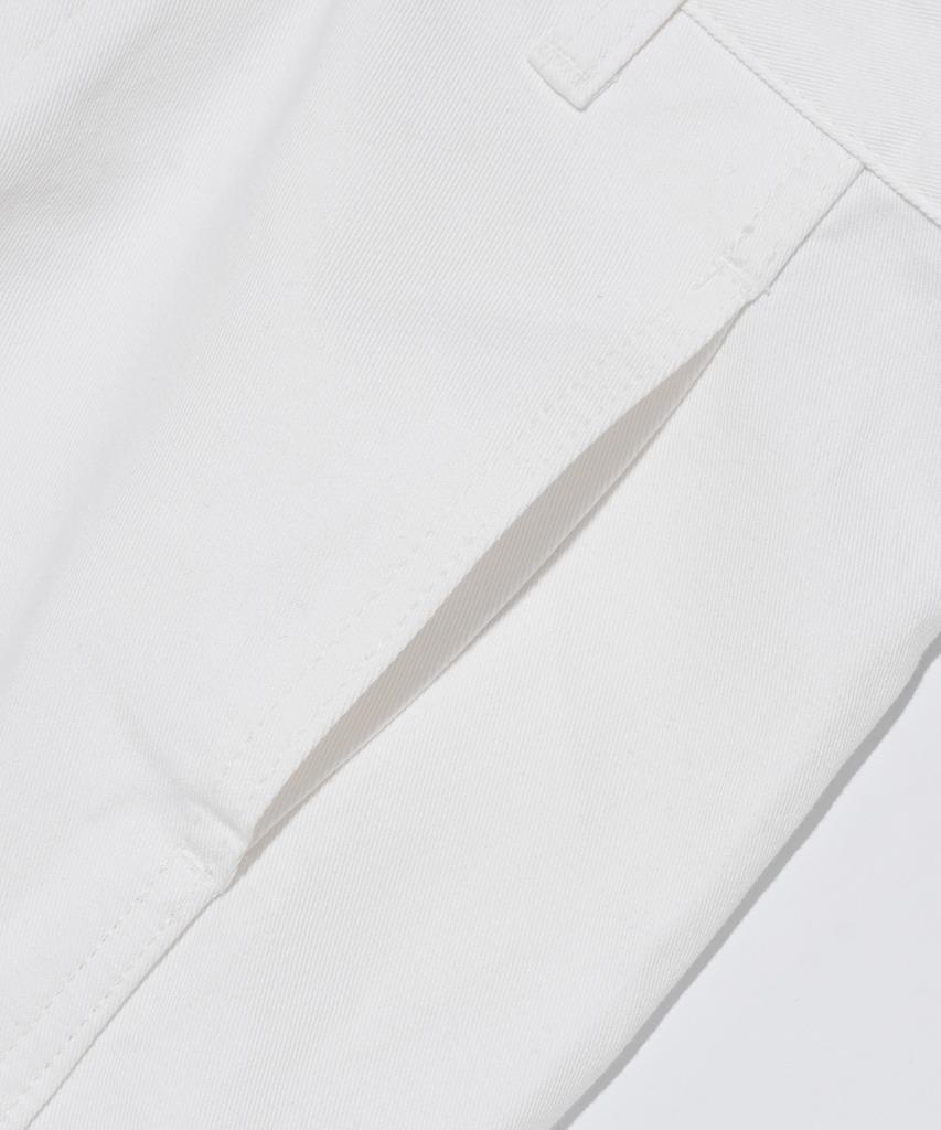 CARGOBROS FOR WOMAN Curved Stitch Bio Cotton Pants (Ivory)