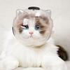 Grooming Cat Hood Breathable Protective Cat Helmet Cat Shape Kitten Hood with Ventilation Holes
